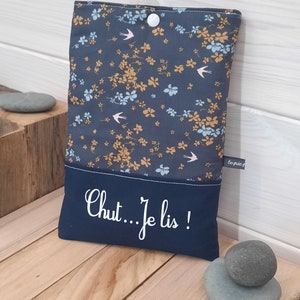 Pochette à livre de poche en coton imprimé, étui à livre, idée cadeau Noël, maîtresse... 8