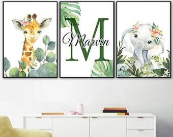 Tableau Chambre Enfant Animaux Etsy
