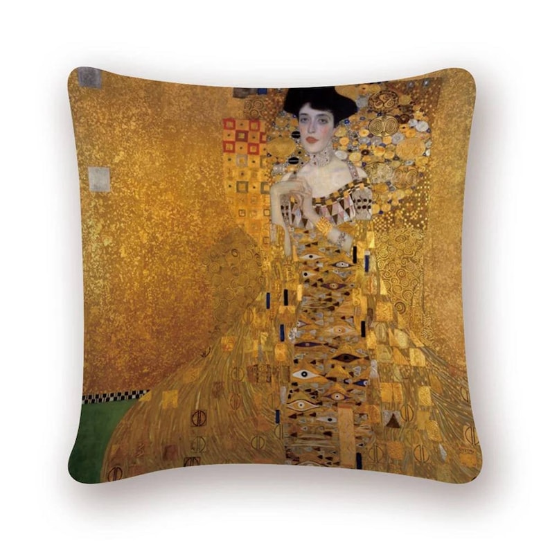 Housse de coussin originale impression d'art Gustave Klimt maison décoration salon canapé 45 cm x 45 cm image 5