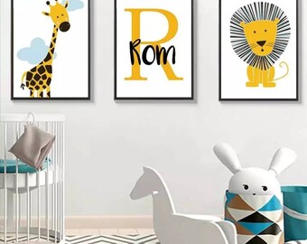Tableau Decoration Chambre Enfant Bebe Fille Garcon Etsy