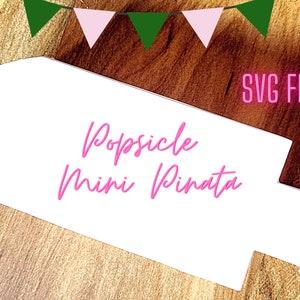 Mini Popsicle pinata, svg mini pinata, Piñata template, 3d Piñata, pinata cut out, mini pinata svg, Popsicle Piñata, party favors