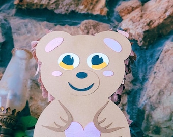 Teddy Bear Mini Pinata SVG file, cricut SVG file
