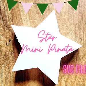 Mini pinata estrela, mini pinata svg, modelo de piñata, piñata 3d, pinata recortada, mini pinata svg, pinata estrela