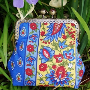 Purse, Coin and card, kiss clasp