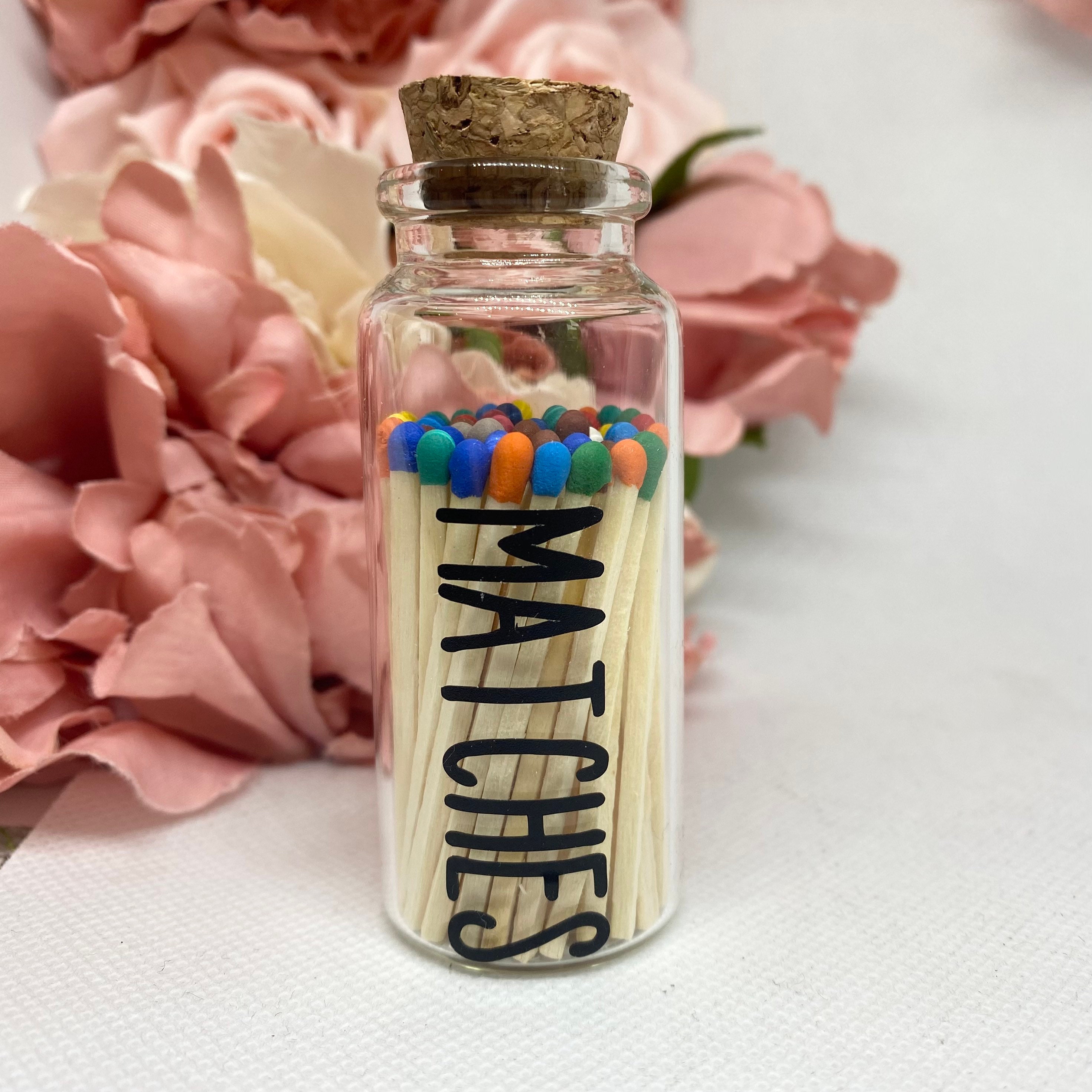 50 Rainbow Matches Personalised Matches Candle Matches Etsy