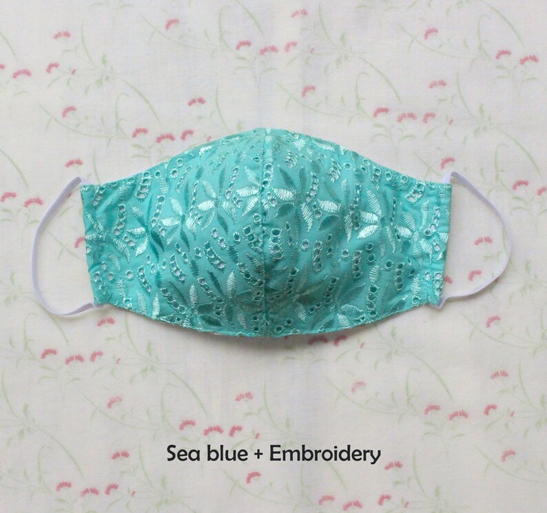 Dressy face mask for women adult cotton face mask with nose Etsy