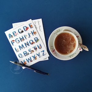 Postkartenset mit plattdeutschem Motiv Schietweer - Tier-Alpbatbet Reihe - Wimmelbild - freie Motivwahl