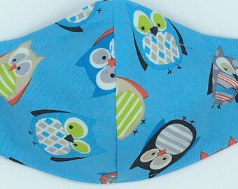 Owls and Paisley Chevron Bib /& Burp Sets