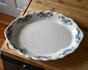 Buffalo Pottery Semi-Vitreous Platter "Vassar"