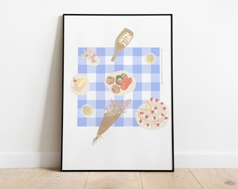 Picnic Print | Etsy