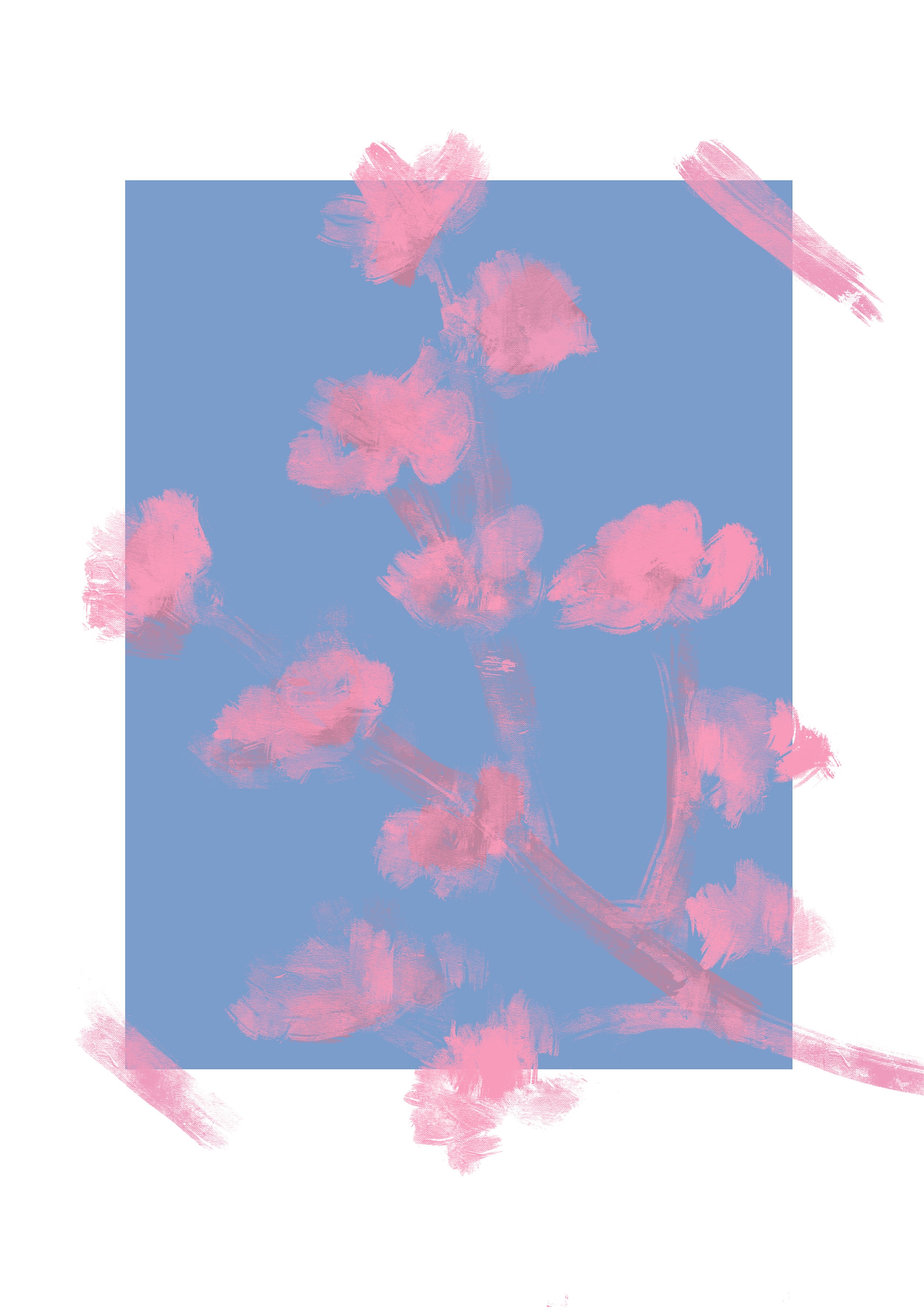 Cherry Blossom Aesthetic Art Print Etsy Nederland