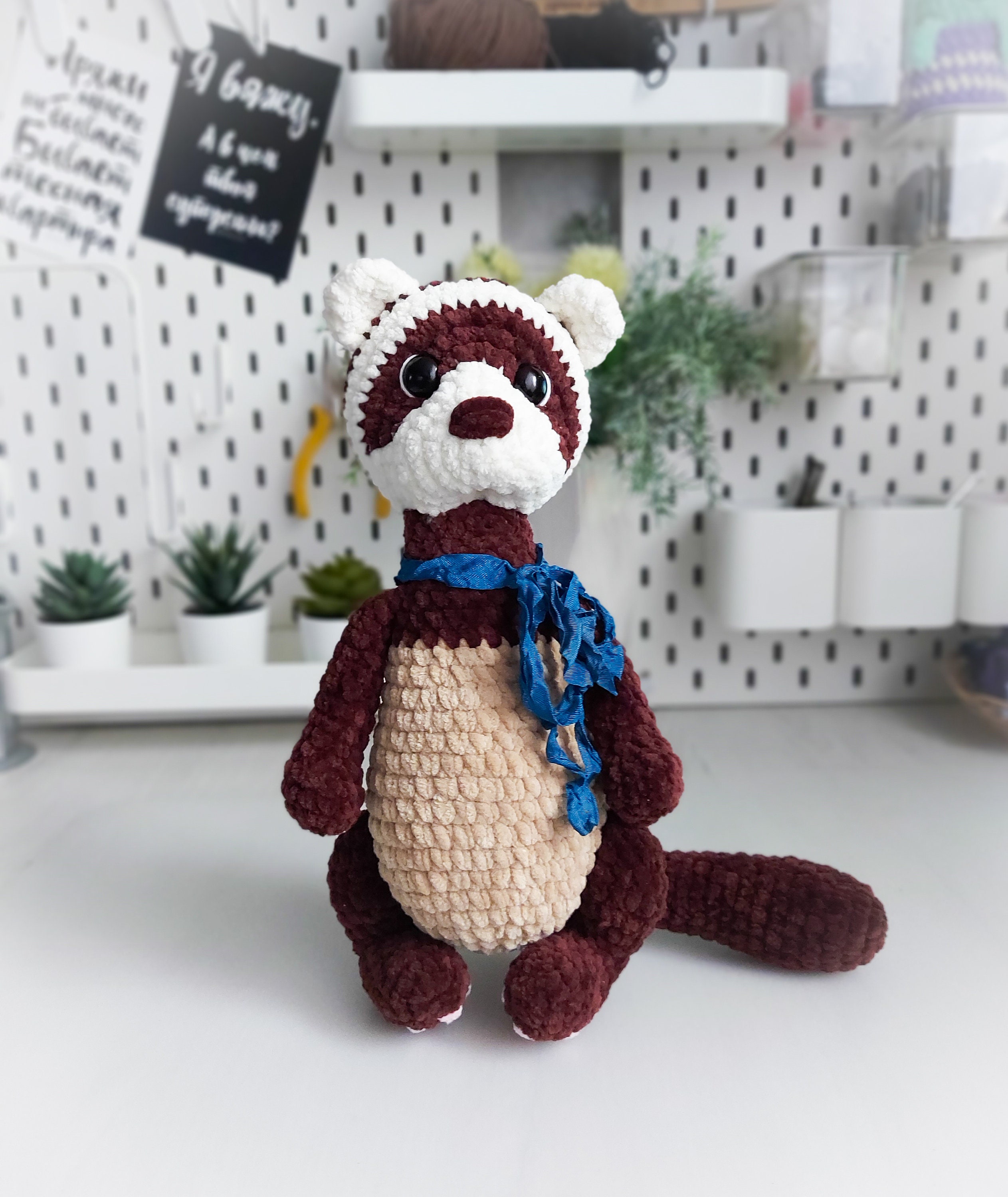 Ferret crochet pattern amigurumi crochet tutorial forest Etsy