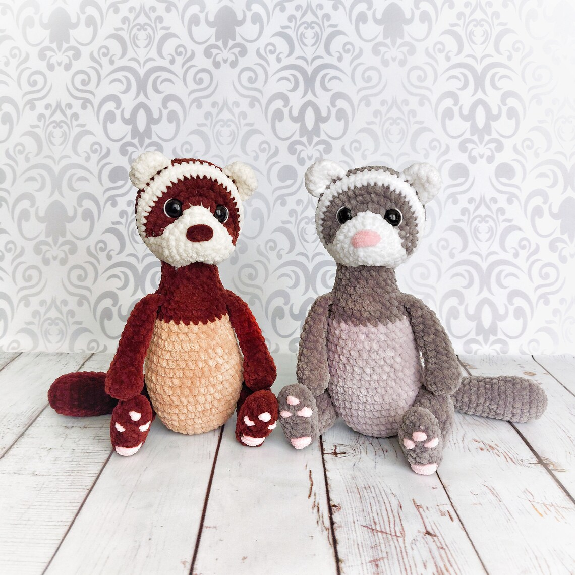 Ferret crochet pattern amigurumi crochet tutorial forest Etsy