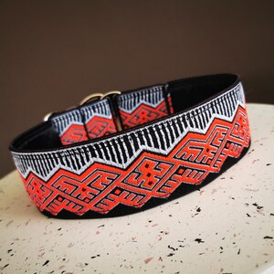 Dog collar, Large dog collar, 2 inch dog collar, luxury dog collar, martingale collar, slip on martingale collar, satin lining dog collar