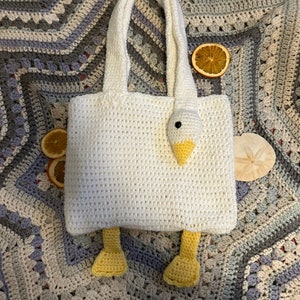 Sac fourre-tout moyen oie/cygne doublé de crochet avec poche pour téléphone