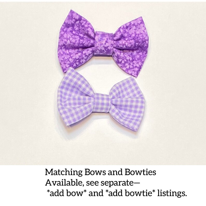 Purple Flower Dog Bandana. Purple Bandana. Over the Collar. Etsy