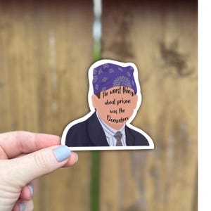 Prison Mike The Office Die Cut Sticker Small