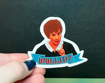 Judge Judy | Judy | Television | Die Cut | Stickers | Procreate | WWJJD | TV