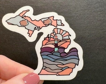 Michigan | Traverse City | Travel | City | Die Cut Sticker | Sticker | Handmade |