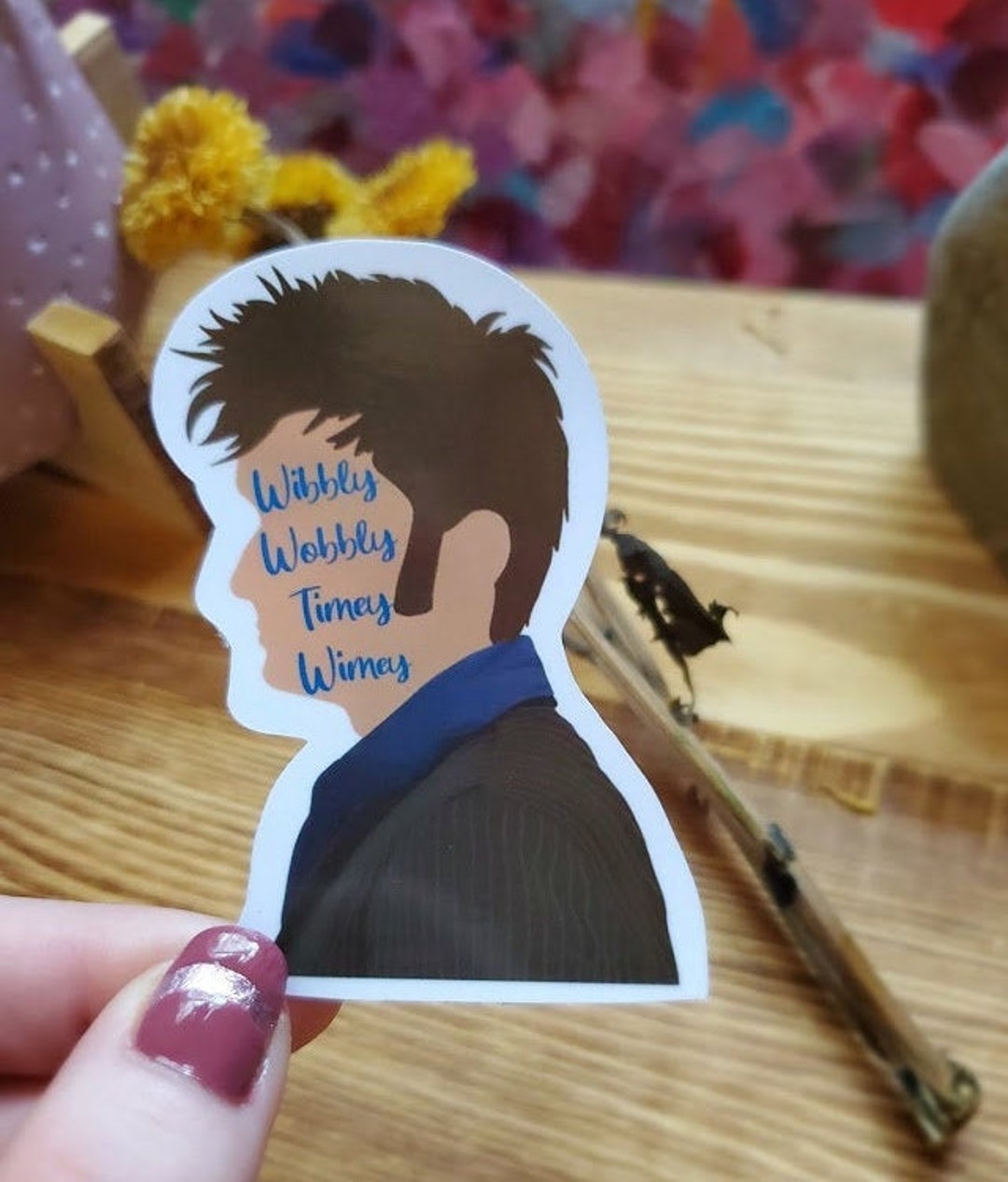 The Doctor / Doctor Who / Ten / David Tennant / Wibbly Wobbly / Die Cut ...