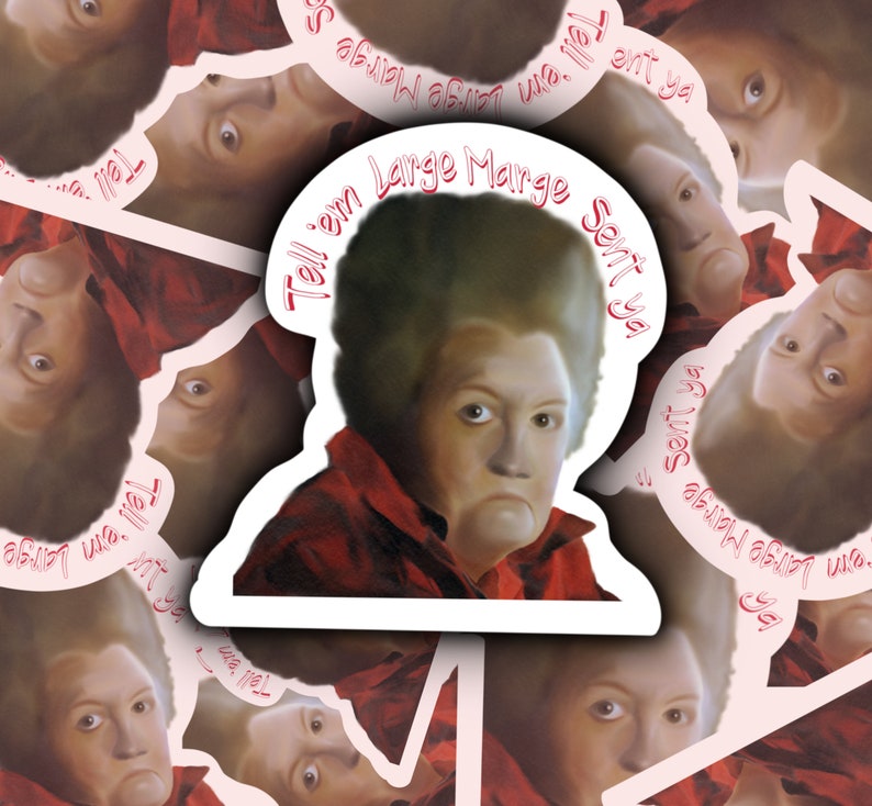 Large Marge Sticker Large Marge | Big Adventure | Sticker | Die Cut | Small | 80s | Pee Wee ...