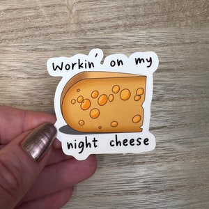 30 Rock Sticker: Workin&#39; on My Night Cheese, TV Comedy Sticker