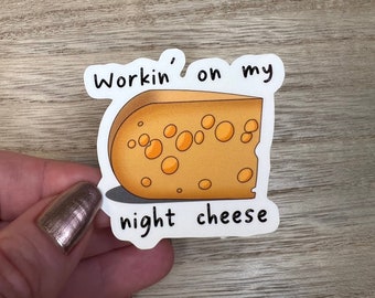 30 Rockステッカー：Workin' on My Night Cheese、TVコメディステッカー