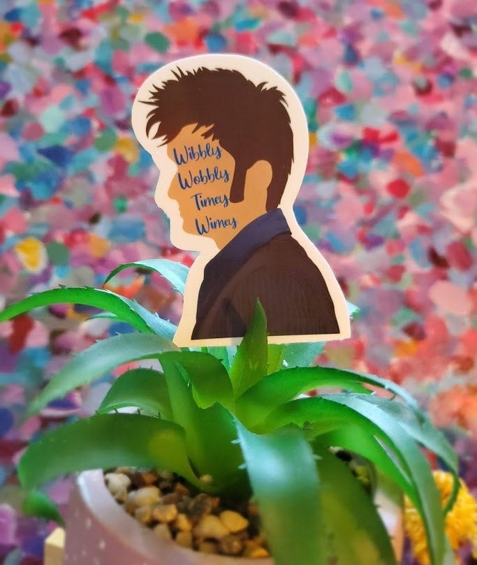 The Doctor / Doctor Who / Ten / David Tennant / Wibbly Wobbly / Die Cut ...