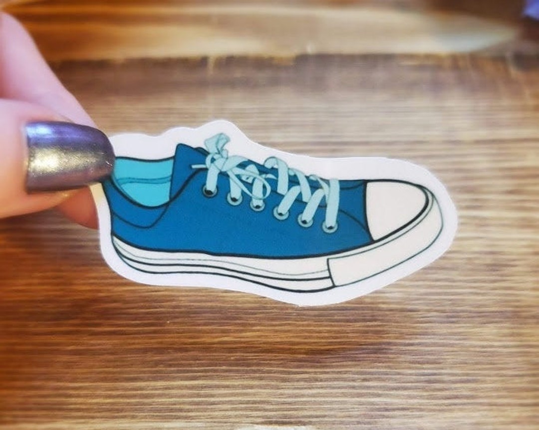Low Tops / Sneakers / Chuck's / Die Cut Stickers / Small - Etsy