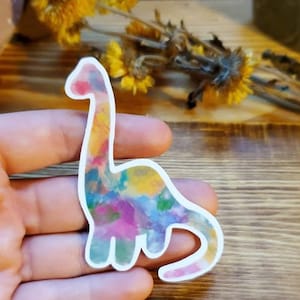 Long Neck / Dinosaur / Brachiosaurus / Die Cut Stickers / Small