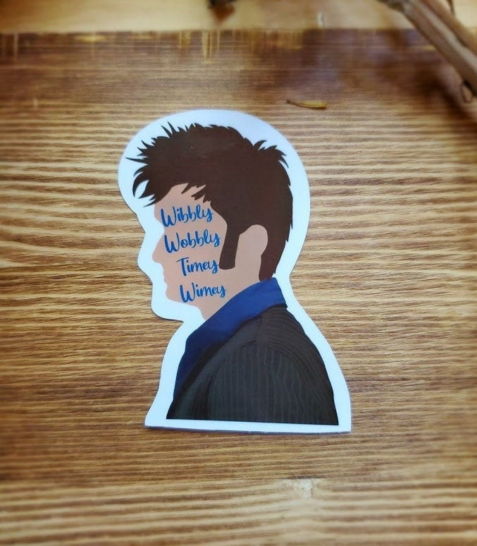 The Doctor / Doctor Who / Ten / David Tennant / Wibbly Wobbly / Die Cut ...
