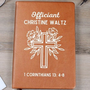 Officiant Gift, Officiant Book, Personalized Officiant Gift, Officiant Notebook, Officiant Journal, Officiant Thank you from couple, LJ25
