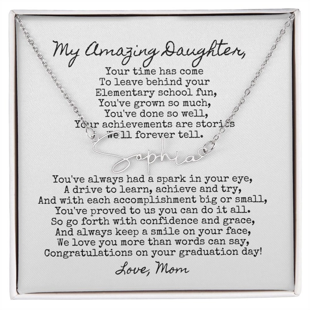 6th Grade Graduation Gift for Daughter, Elementary School