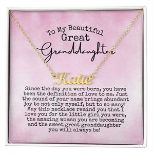 Great Granddaughter Gifts, Gift for Great Granddaughter, Great Granddaughter Birthday, Great Granddaughter 13th, 14th, 15th, 16th, NN26