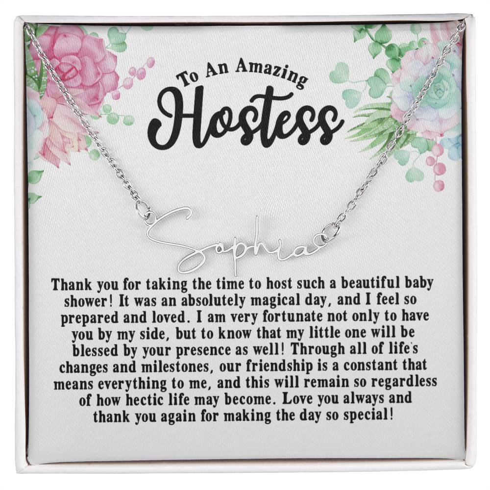 Hostess Gift Thank You Note For Throwing Baby Shower You For