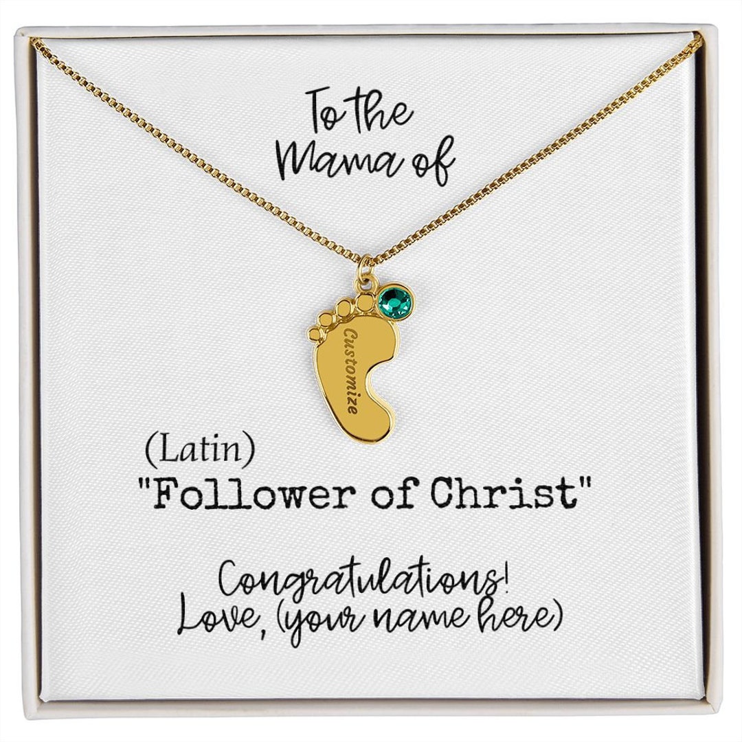 Best Friend Push Present, Baby Name Plate Necklace, New Mom Gift