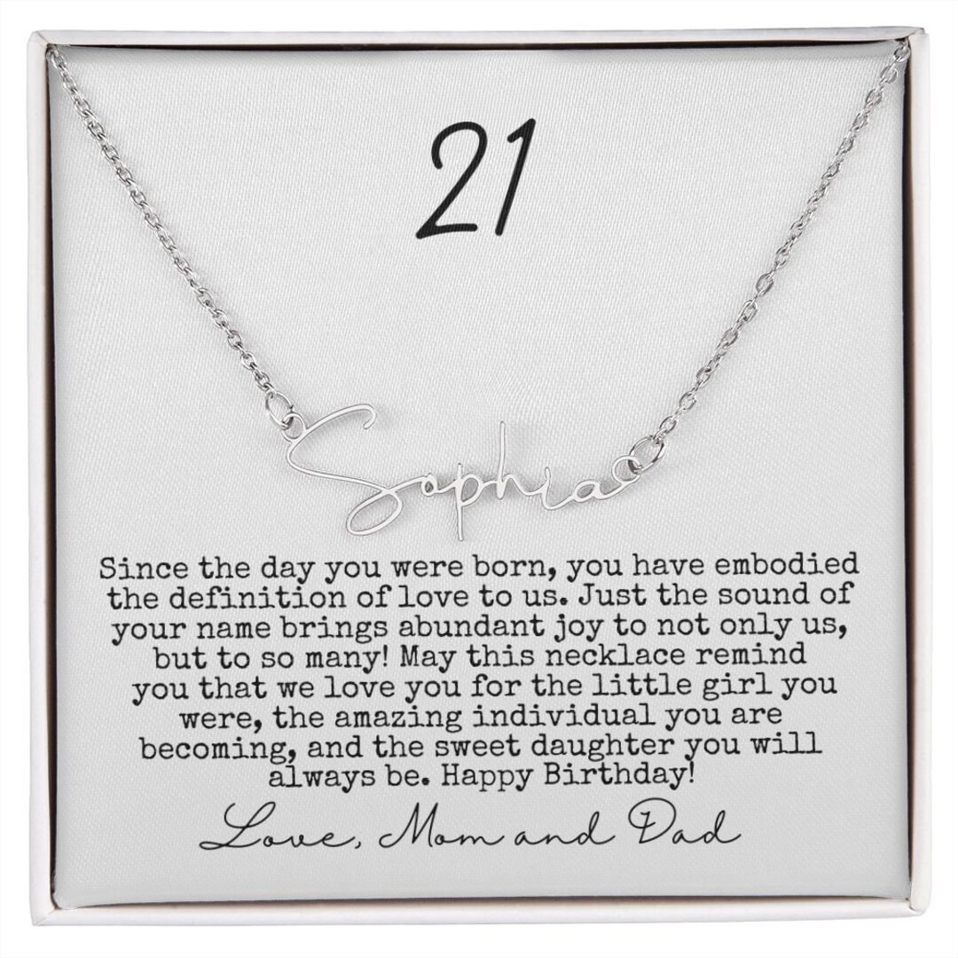 21st Birthday Gift for Daughter, 21st Birthday Girl Gifts, Jewlry for ...