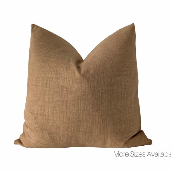 DUNE || Tan Woven Pillow Cover | Modern Farmhouse | Boho Pillow | Country Rustic | Marigold Interiors