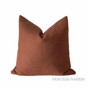 TANGIER || Rust Herringbone Pillow Cover | Boho Pillow | Modern Farmhouse | Marigold Interiors