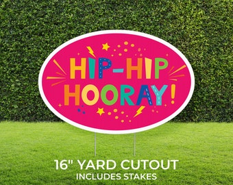 Happy Birthday Yard Sign: Customizable Lawn Decor with Stakes