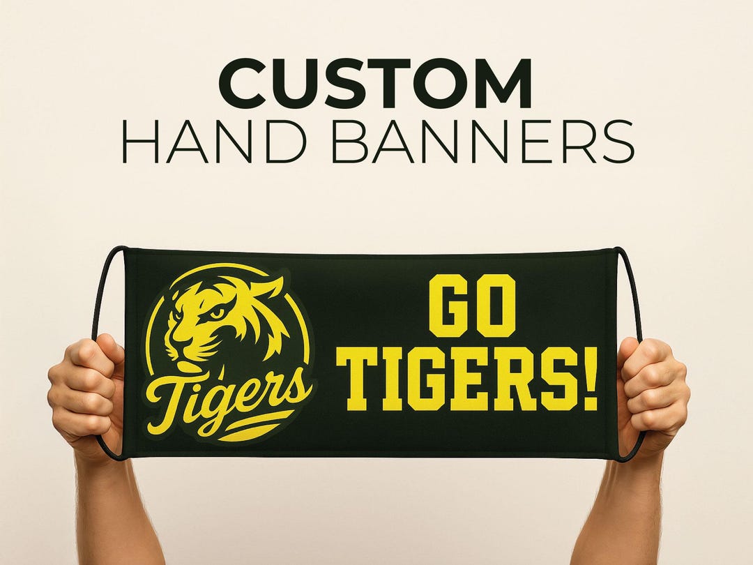 Personalized Expandable Hand Banners for Sports, Concerts & Graduations ...