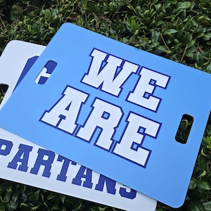 Weatherproofing Rally Posters Personalized Weatherproof Cheer Sign: Custom Team Spirit Display for ...
