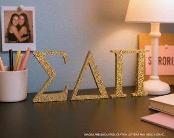 Personalized Acrylic Greek Letters: Sorority Fraternity Wall Decor for Big/Little Gifts & DIY Projects