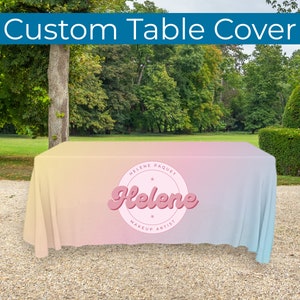 Custom Table Throw: Full Color Personalized Market Booth Cloth