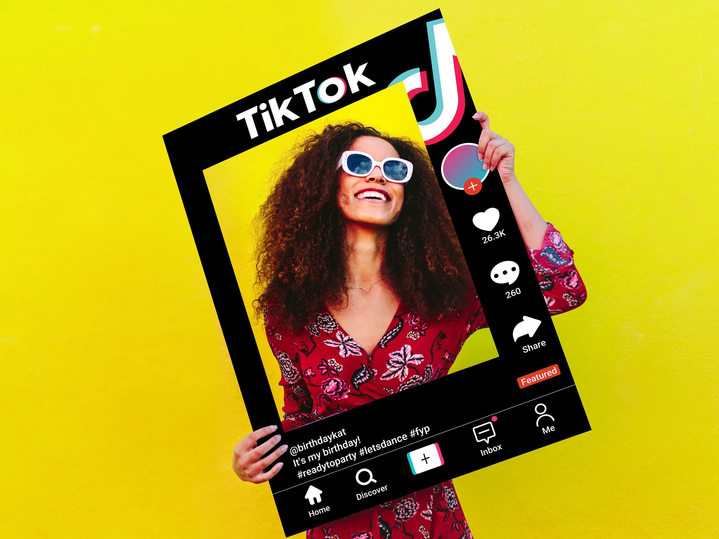 Social Media Cutout Photo Frame 24 x 36 Party Etsy