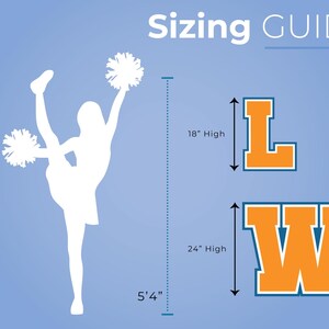 Personalized Varsity Cheer Letters: Custom Spirit Signs for Game Day ...