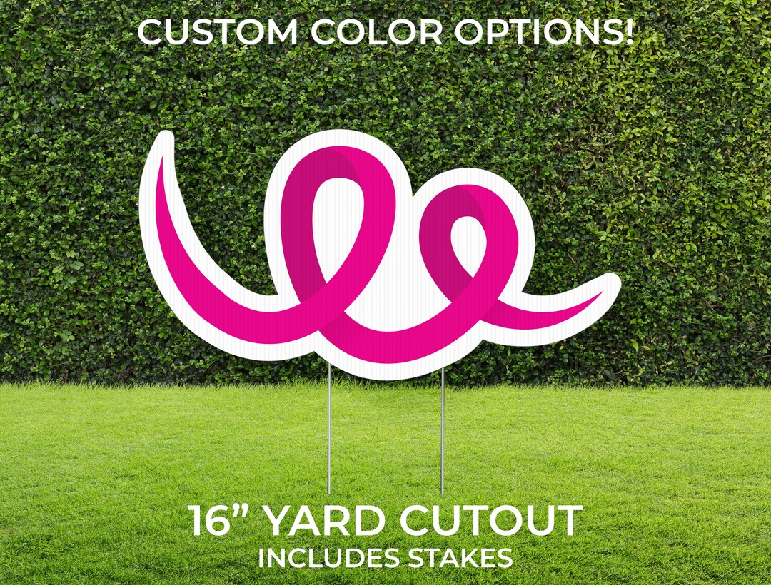 Confetti Yard Sign Cutout Custom Yard Décor Lawn Sign Birthday