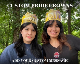 Pride Crowns | Happy Pride | Party/Event/Pride Accessory | Optional Customization | 10 Pack | 20 Pack | 30 Pack