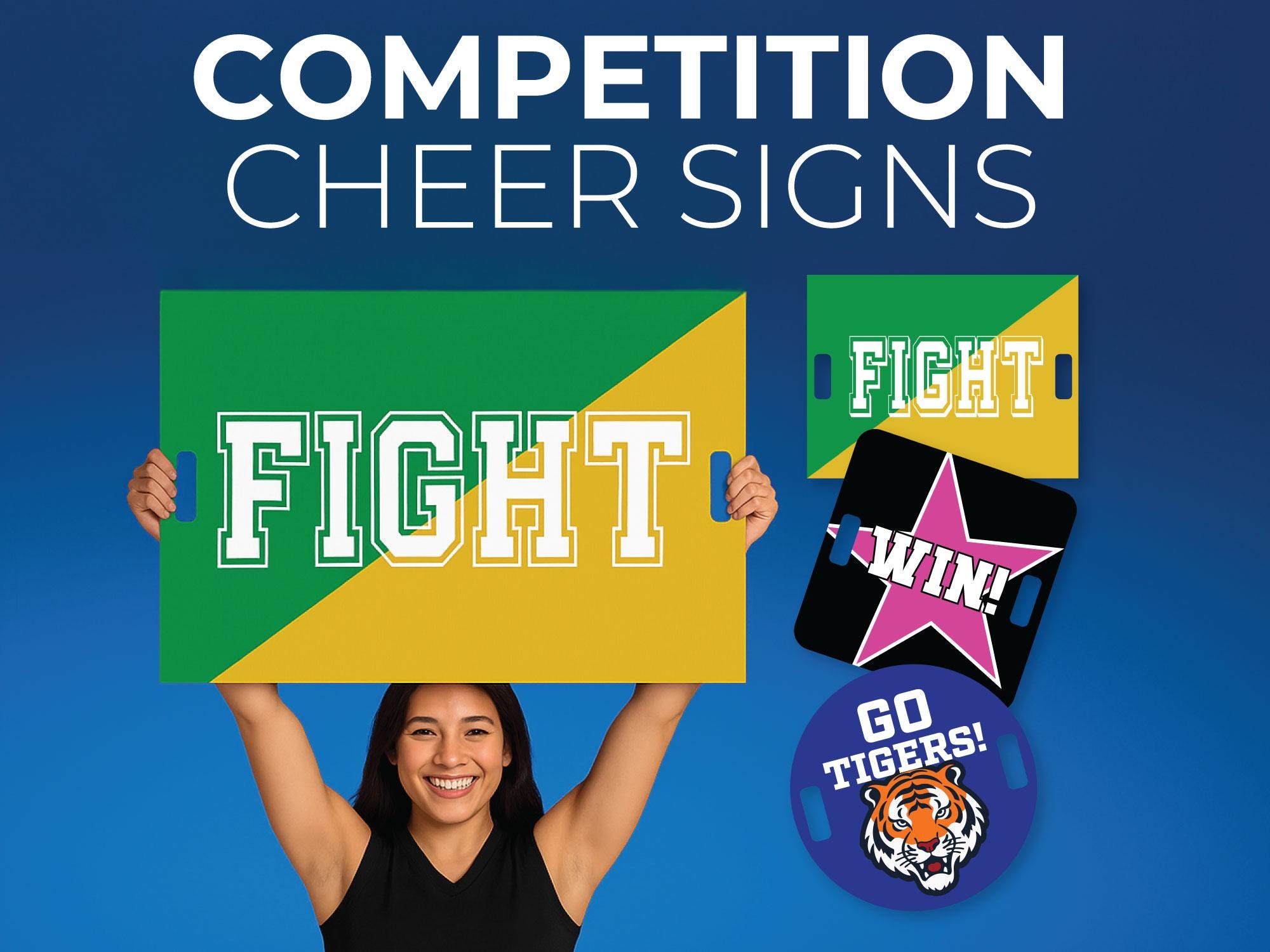 Personalized Cheerleading Sign: Coroplast Team Spirit Board for All ...