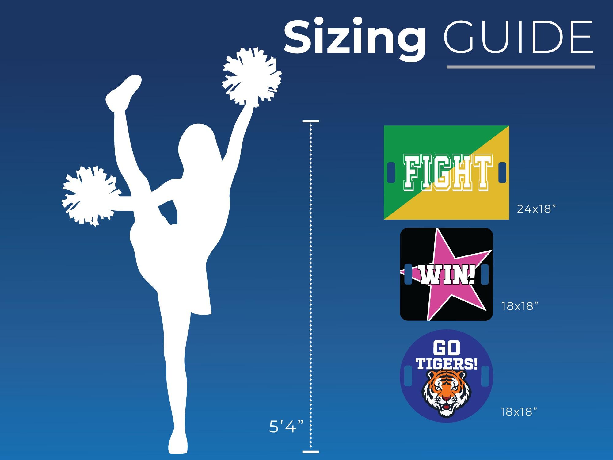 Personalized Cheerleading Sign: Coroplast Team Spirit Board for All ...